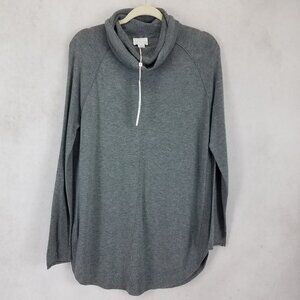 NEW Caslon Nordstrom Size S Cowl Neck Pullover Sweater in Gray